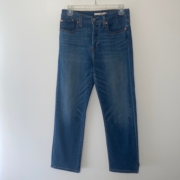 Levi’s Wedgie High Rise Straight Leg Button Fly Jeans - Picture 1 of 7